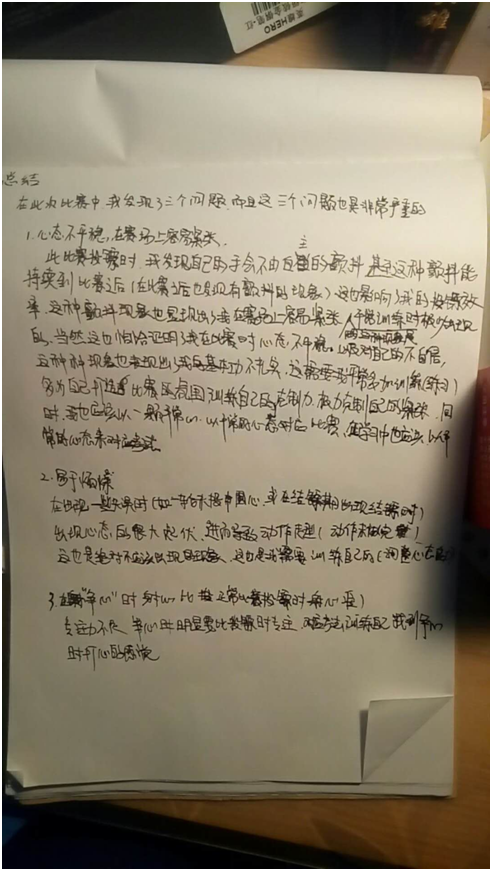 比賽后總結，洞悉成敗，砥礪前行，為未來(lái)再出發(fā)蓄力備戰