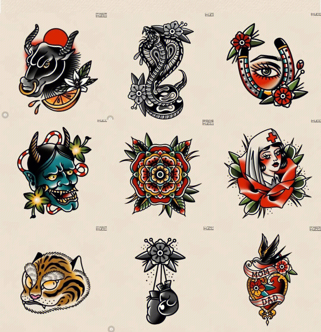 時(shí)尚潮流展現，最新紋身圖案設計精選